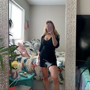 SOLD Little Black V-neck Dress 🖤